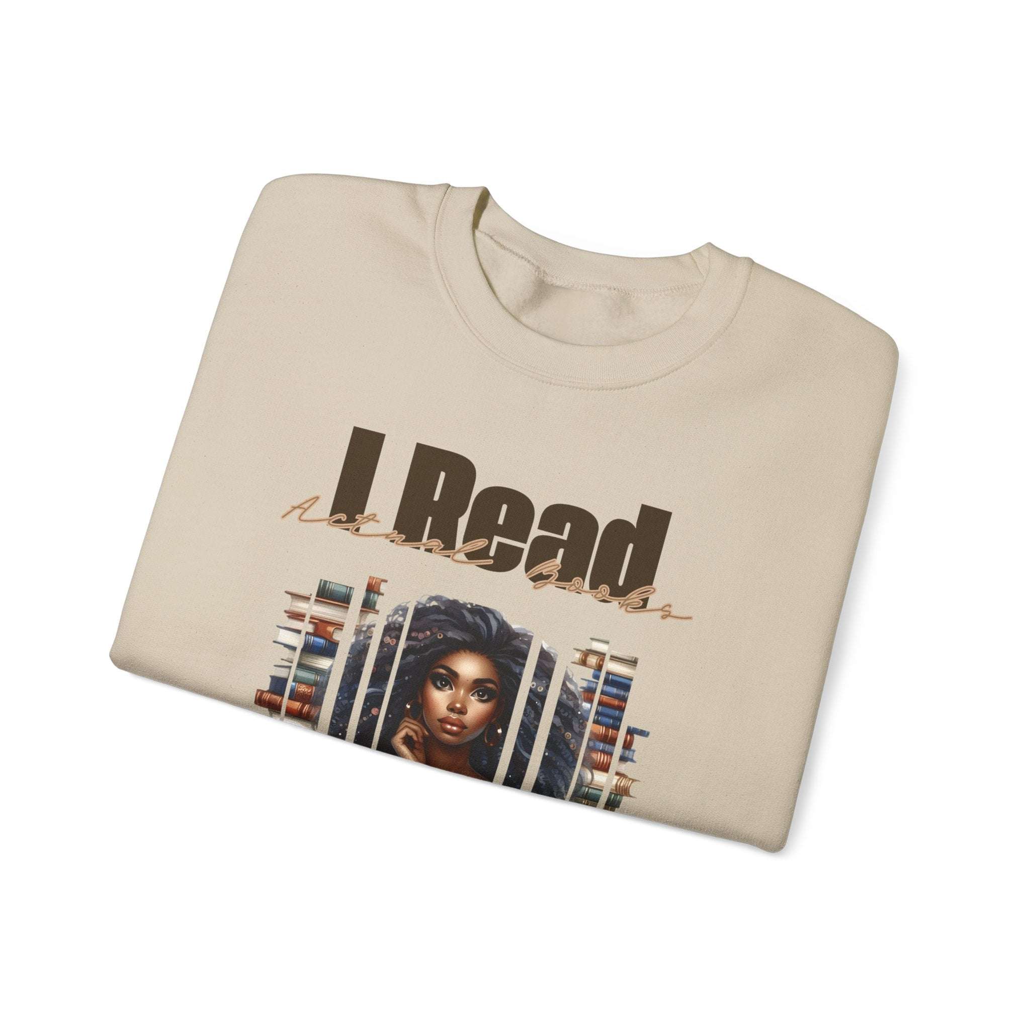read actual books Unisex Heavy Blend™ Crewneck Sweatshirt